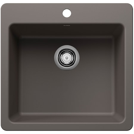 Blanco Liven 21 in. Drop-In/Undermount Single Basin SILGRANIT Kitchen Sink 443232